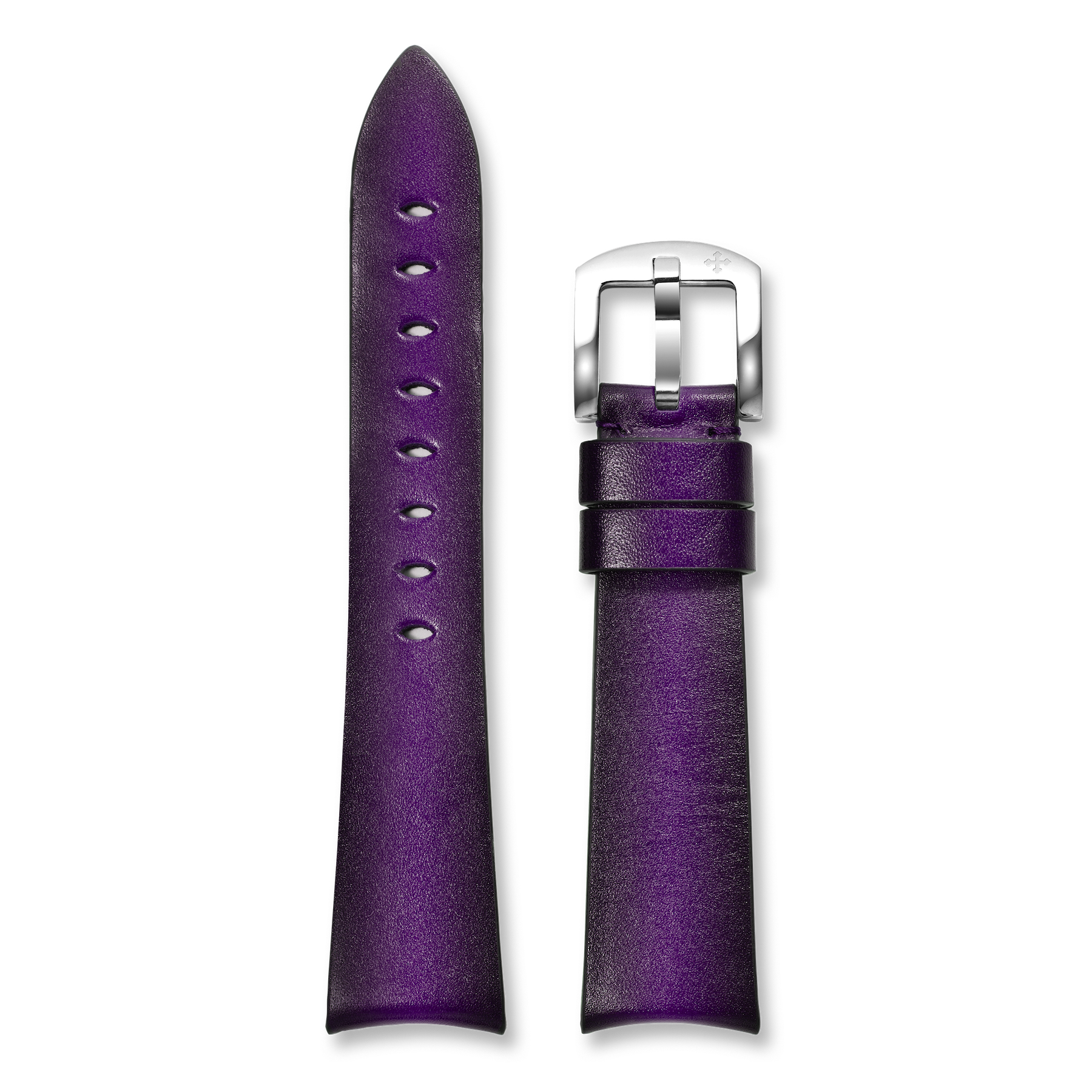 Leather Strap 20mm - Fumè Purple