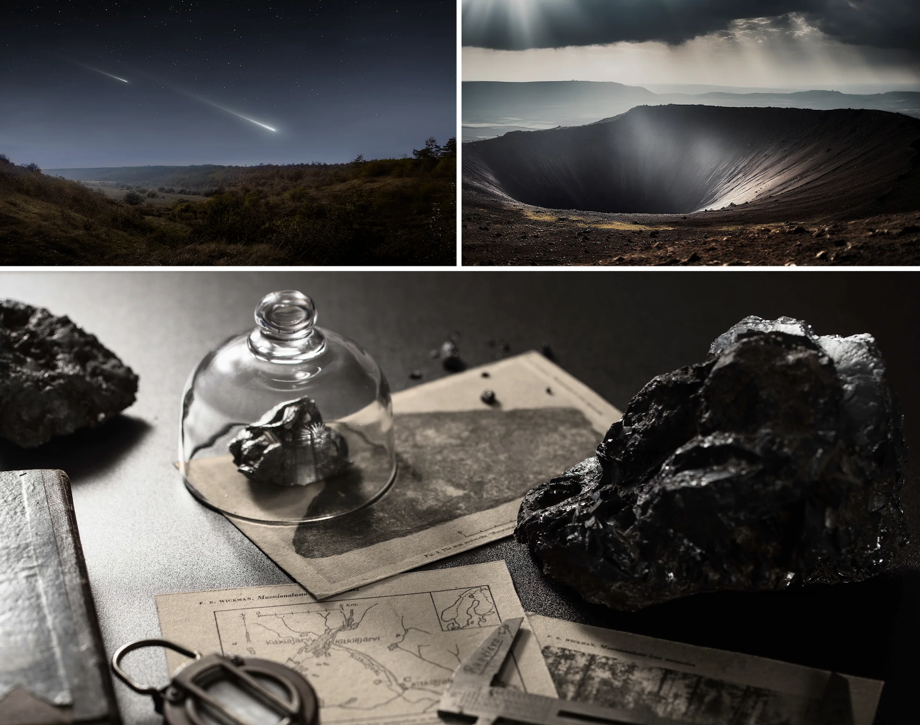 meteorite rocks space