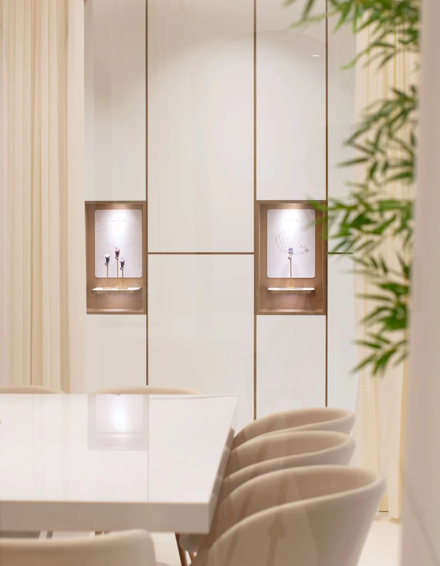 glasses with watches interior of venezianico atelier in san dona di piave venice