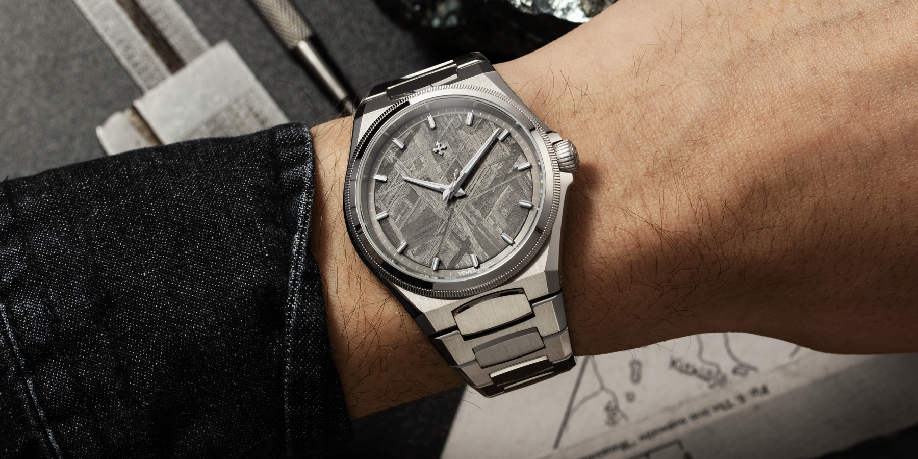 arsenale meteorite worn on wrist