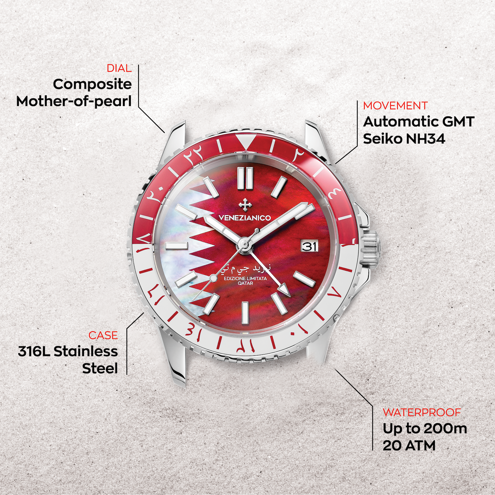 Nereide GMT - Qatar Limited Edition