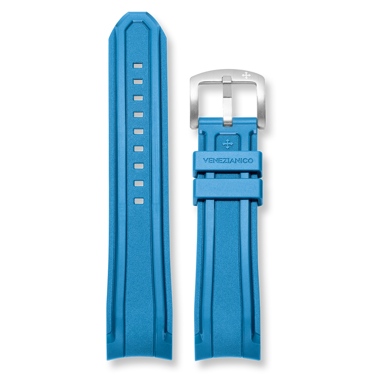 Light blue discount rubber watch strap