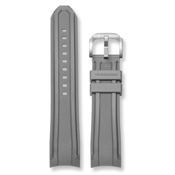 Integrated Rubber Band 22mm - Anthracite | Venezianico