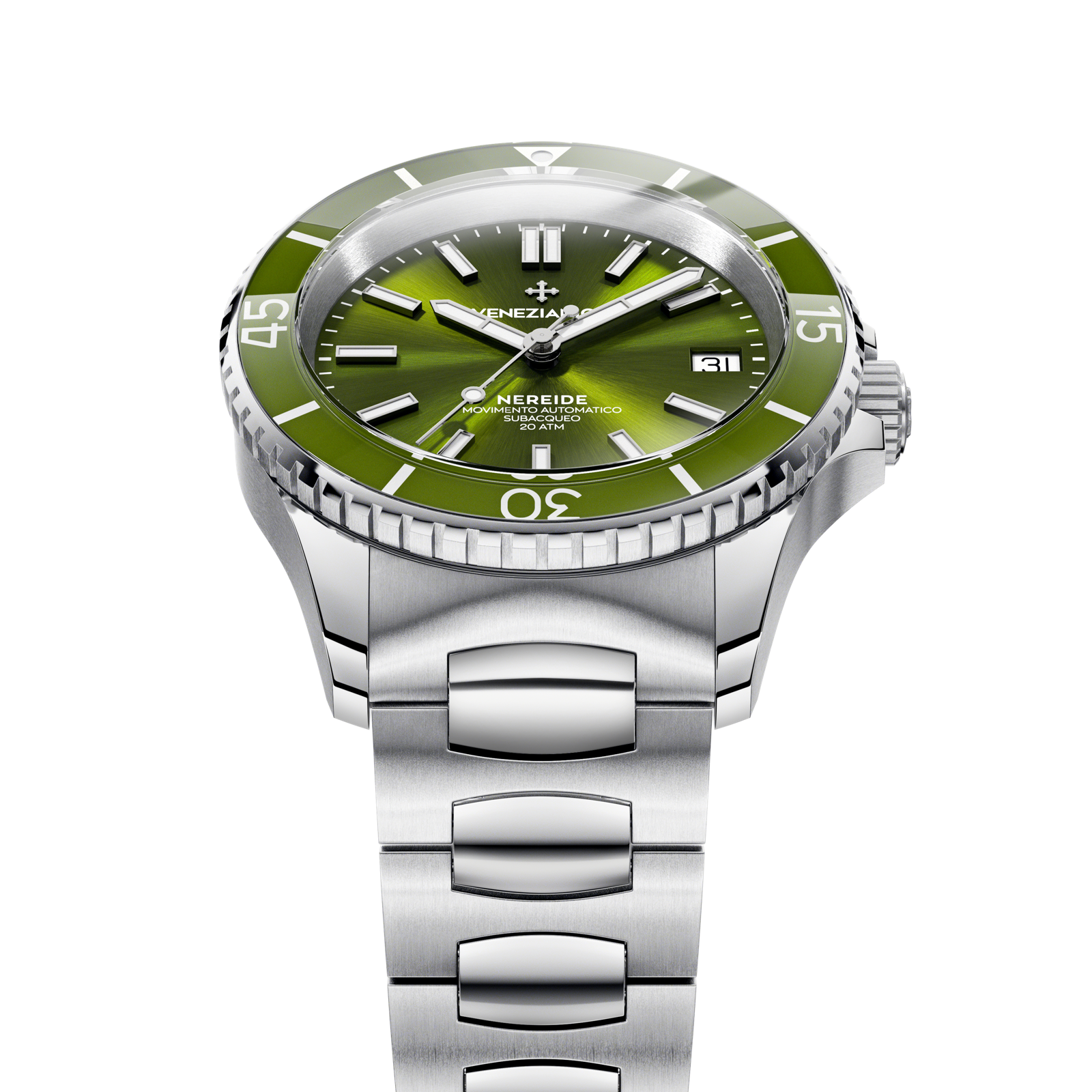 エクアドル産　ラテペニストゲムネハナムグリ　36mm Nereide Tungsteno 42 - 3921541C | Venezianico